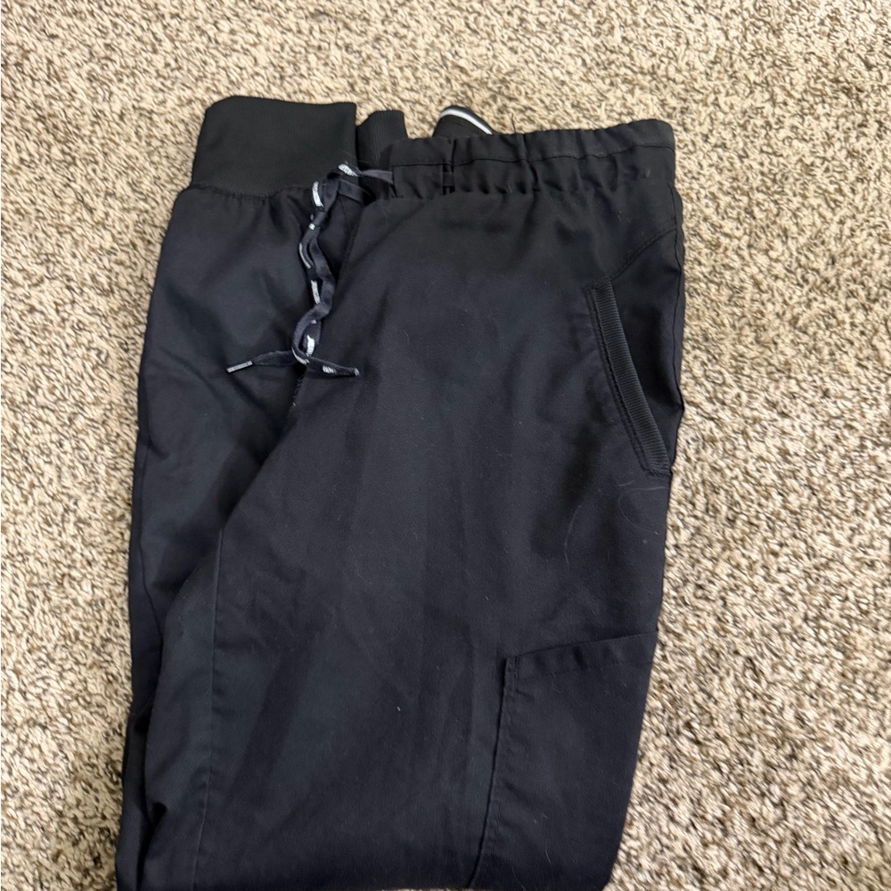 Women’s Black Jogger Scrub Pants - Grey’s Anatomy